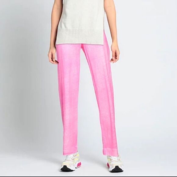 NWT Majestic Filatures Linen Straight Leg High Rise Casual Knit Pants - Picture 2 of 8